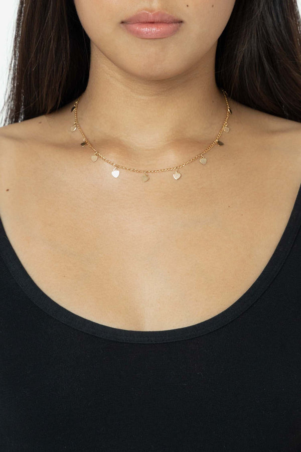 Los Angeles Apparel Heart Charm Necklace