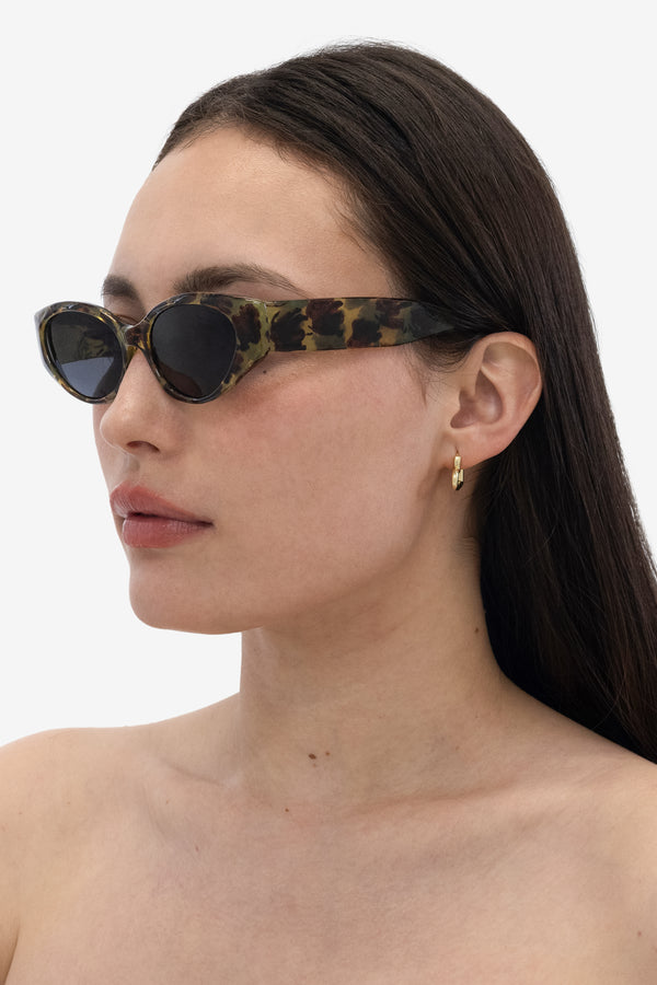 Los Angeles Apparel Heart Huggie Earrings