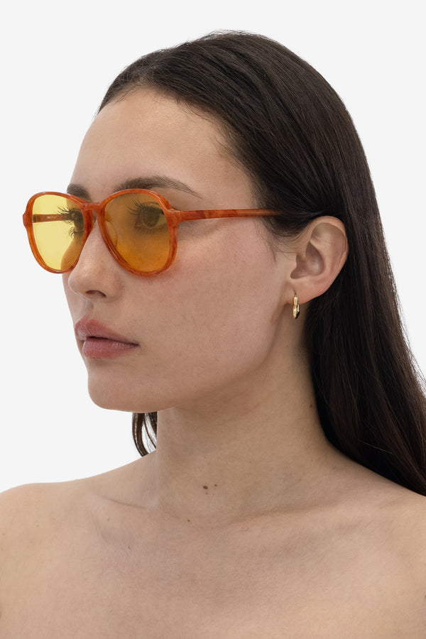 Los Angeles Apparel Heart Huggie Earrings