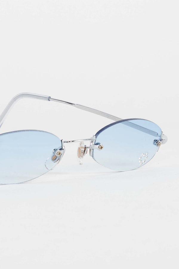 Los Angeles Apparel Heartbreaker Blue Sunglasses