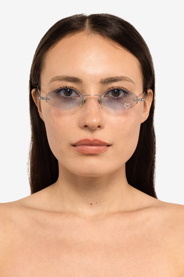 Los Angeles Apparel Heartbreaker Blue Sunglasses