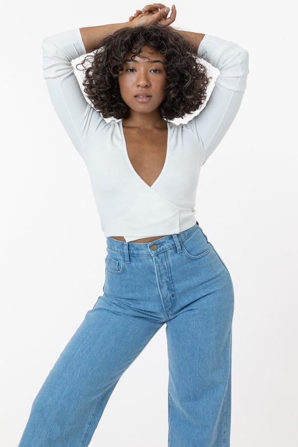 Los Angeles Apparel Heavy 2x1 Rib Wrap Top