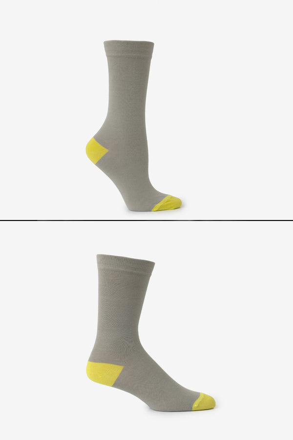 Los Angeles Apparel Heel And Toe Colorblock Sock