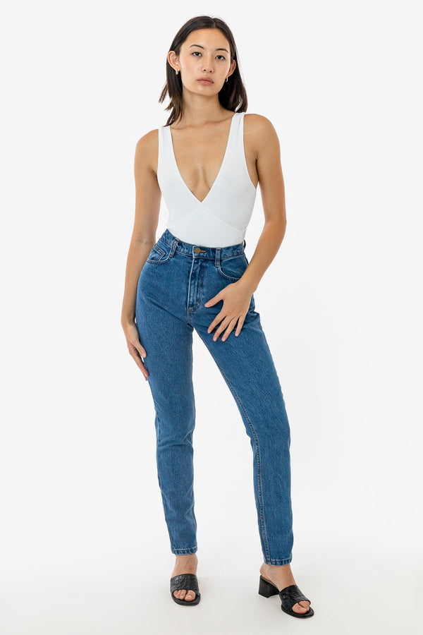 Los Angeles Apparel High Waisted Tapered Jean