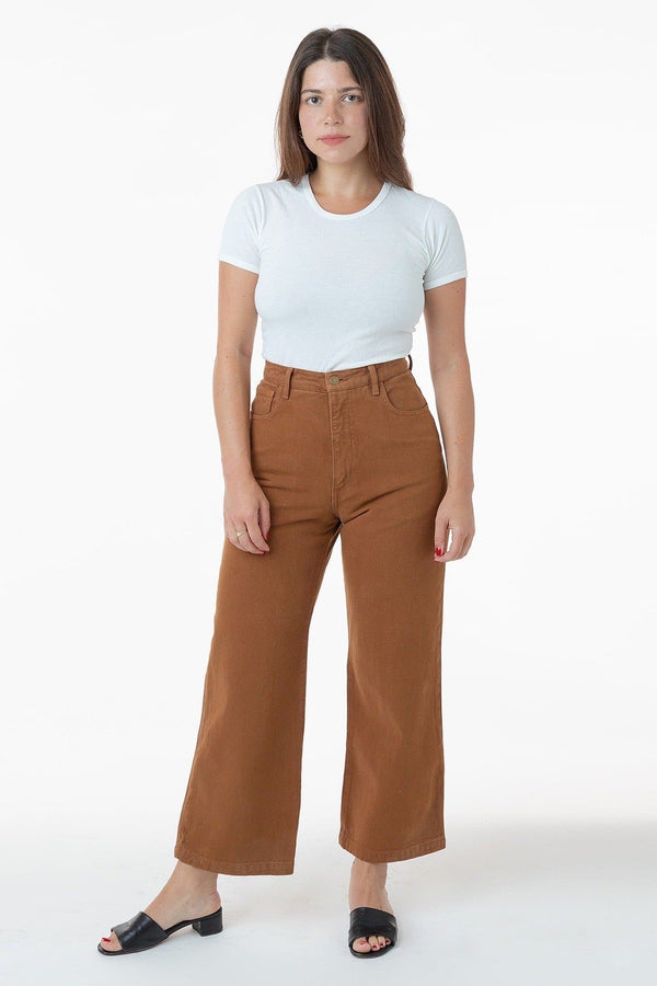 Los Angeles Apparel High Waisted Wide Leg Jean