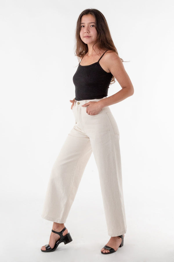 Los Angeles Apparel High Waisted Wide Leg Jean