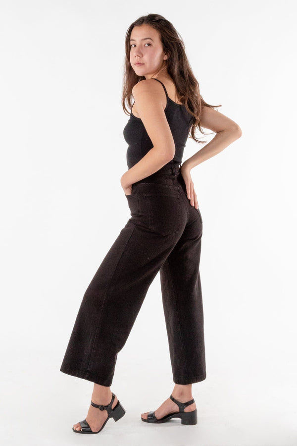 los angeles apparel High Waisted Wide Leg Jean
