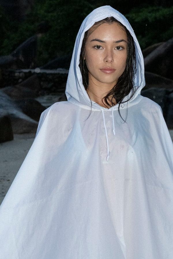 Los Angeles Apparel Hooded Nylon Rain Poncho