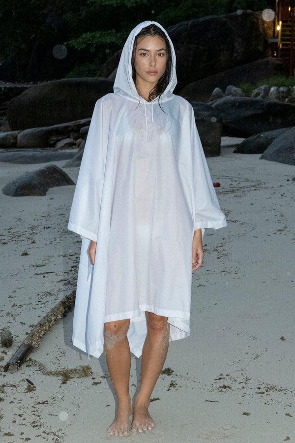 Los Angeles Apparel Hooded Nylon Rain Poncho