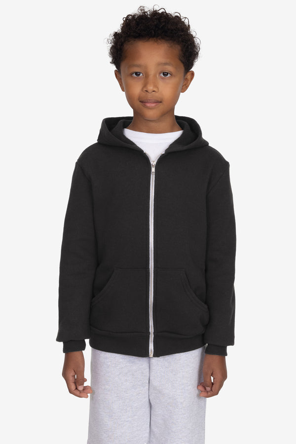los angeles apparel Kids Poly Cotton Zip Hoodie