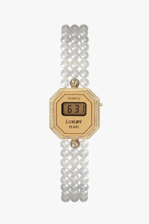 los angeles apparel Ladies 1980s Pearl Watch