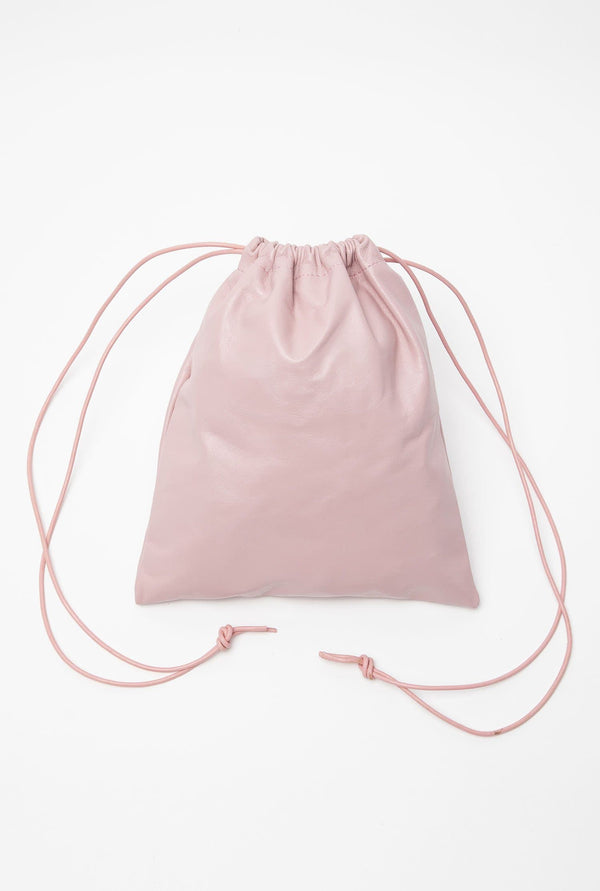 Los Angeles Apparel Lambskin Drawstring Bag
