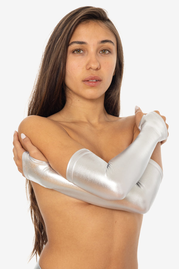 Los Angeles Apparel Lamé Fingerless Gloves