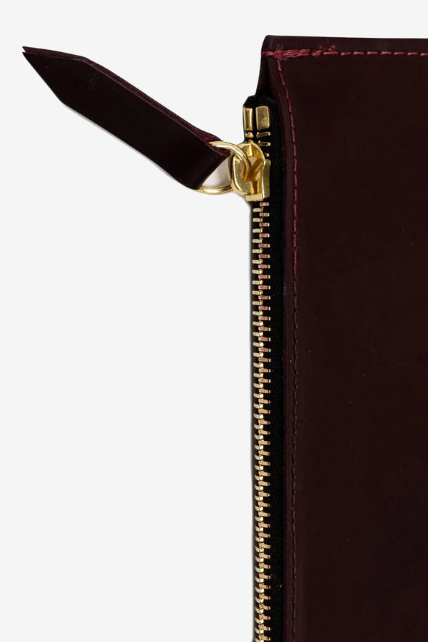 Los Angeles Apparel Large Leather Zip Pouch
