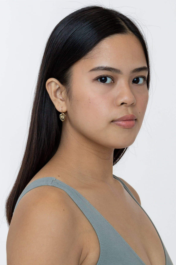 Los Angeles Apparel Leaf Earrings