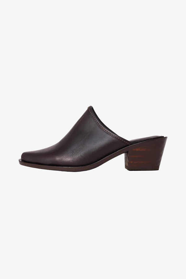 Los Angeles Apparel Leather Cowboy Mule