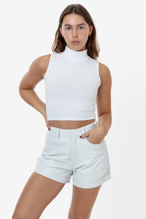 Los Angeles Apparel Leather Cuffed Short