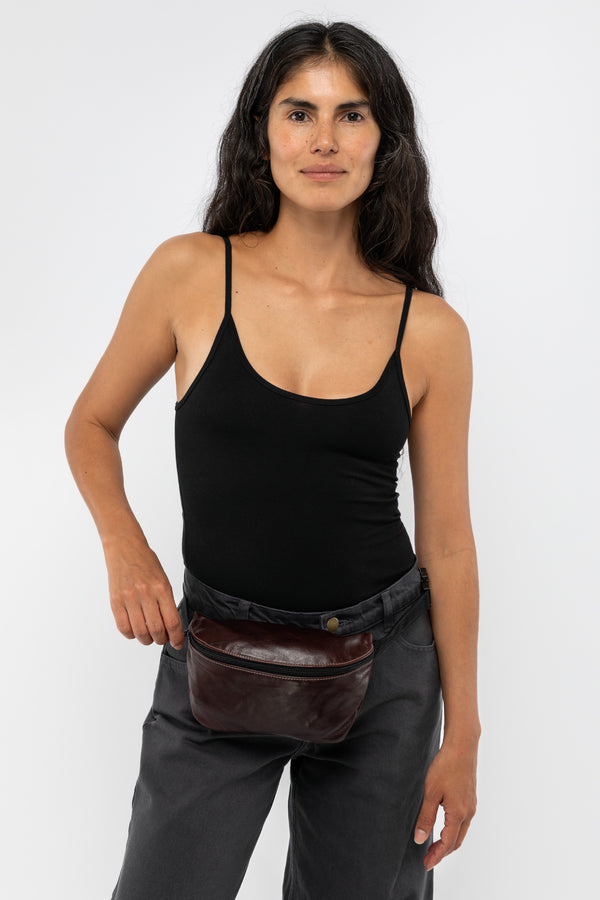 Los Angeles Apparel Leather Fanny Pack