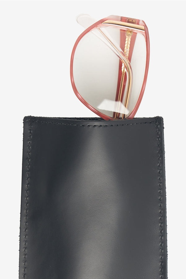 Los Angeles Apparel Leather Glasses Case