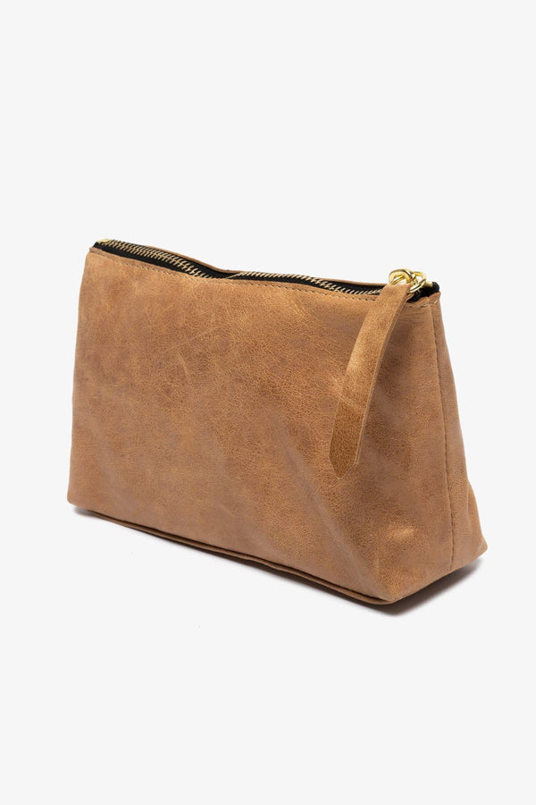 Los Angeles Apparel Leather Makeup Bag