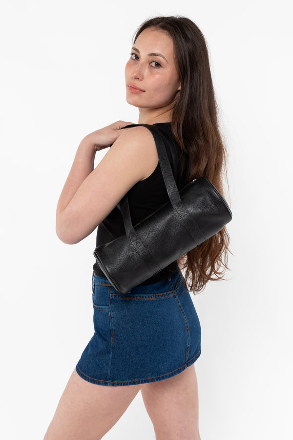 Los Angeles Apparel Leather Shoulder Gym Bag