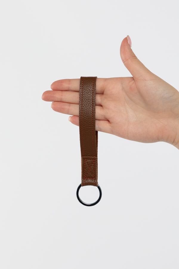 Los Angeles Apparel Leather Strap Key Ring