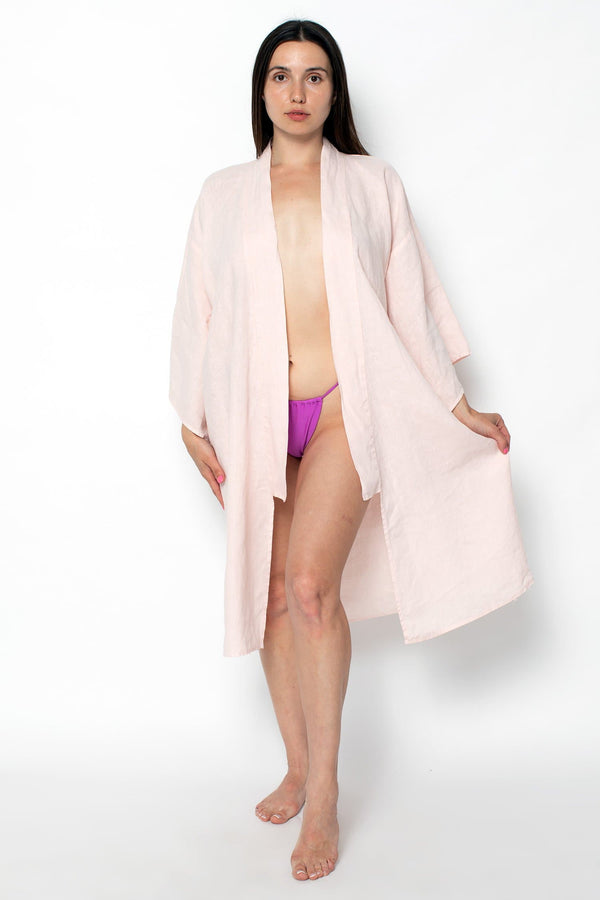 Los Angeles Apparel Linen Kimono Robe