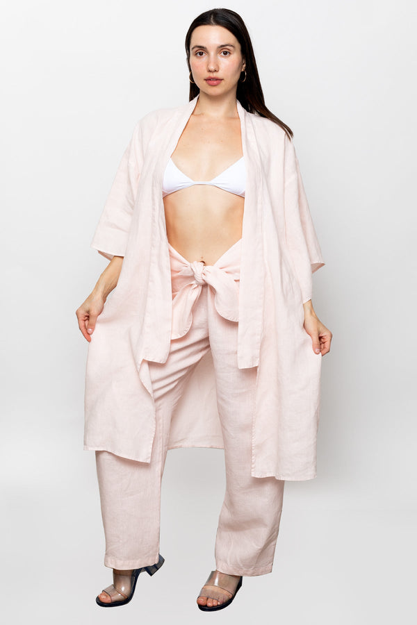 Los Angeles Apparel Linen Kimono Robe