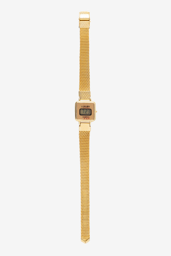 los angeles apparel Little Gold Square Watch