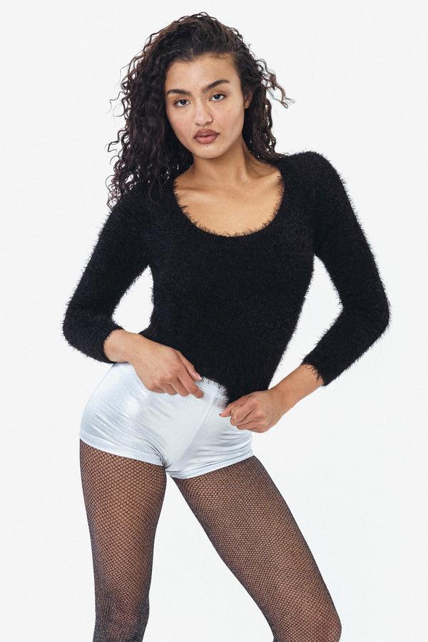 los angeles apparel Long Sleeve Fuzzy Sweater