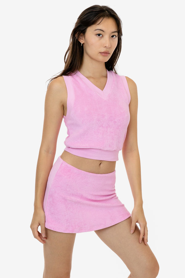 Los Angeles Apparel Loop Terry V-Neck Vest