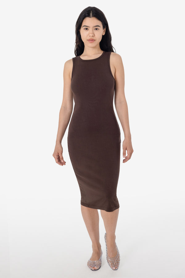 Los Angeles Apparel Manantial Baby Rib Midi Dress