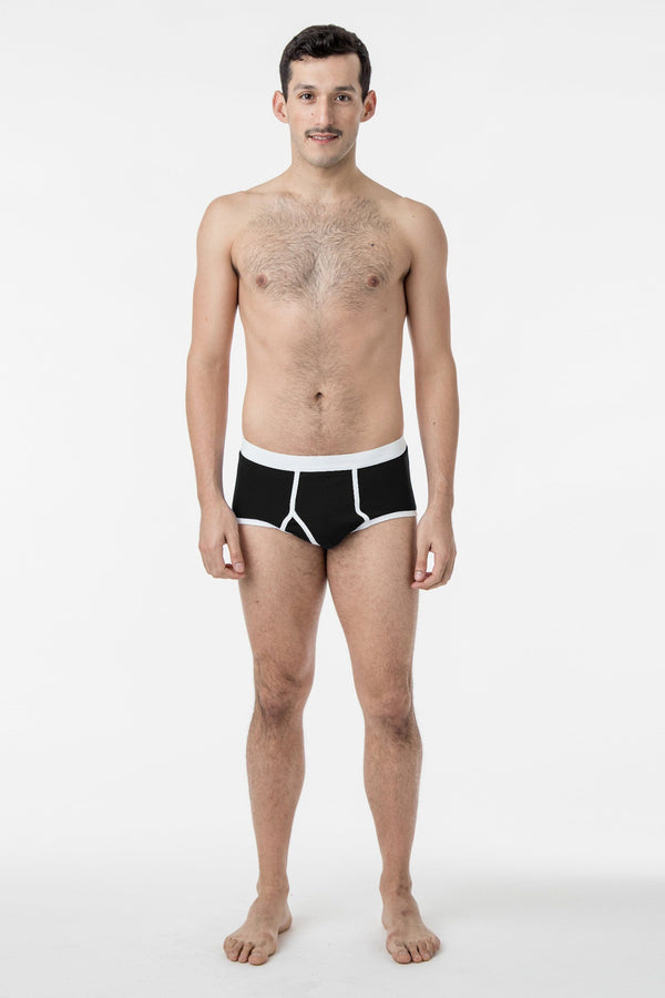 los angeles apparel Men's Baby Rib Brief