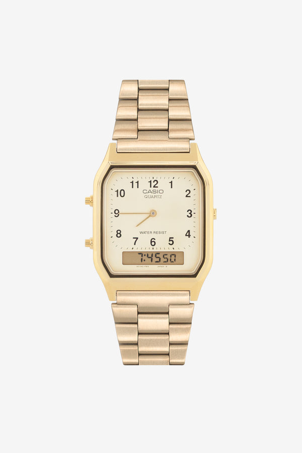 los angeles apparel Men's Casio Classic Gold Watch