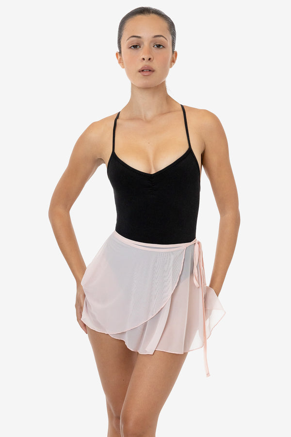 Los Angeles Apparel Micro Mesh Ballet Wrap Skirt
