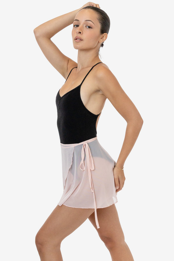 Los Angeles Apparel Micro Mesh Ballet Wrap Skirt