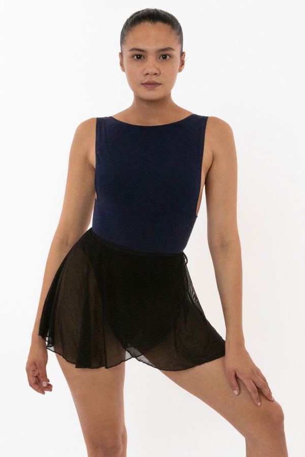 los angeles apparel Micro Mesh Ballet Wrap Skirt