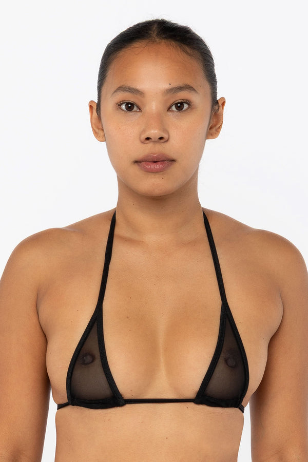 los angeles apparel Micro Mesh Micro Triangle Top