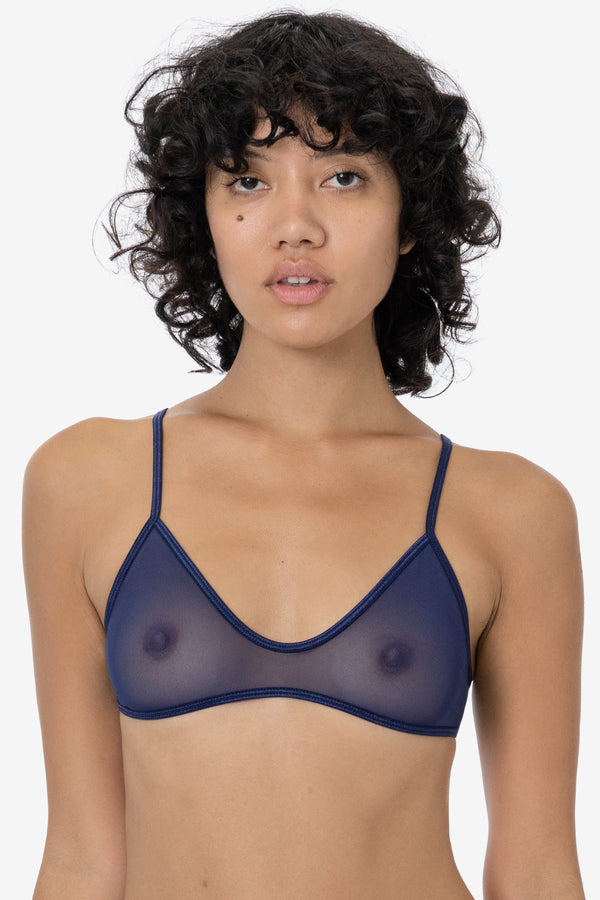 Los Angeles Apparel Micro Mesh Spaghetti Bralette