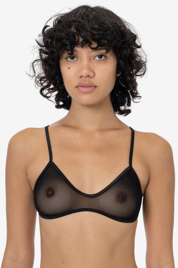 los angeles apparel Micro Mesh Spaghetti Bralette