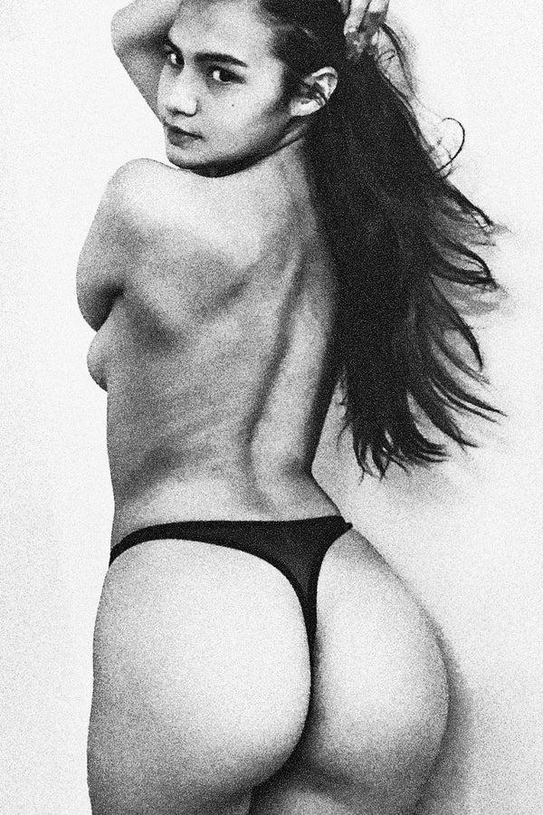 los angeles apparel Micro Mesh Thong Panty