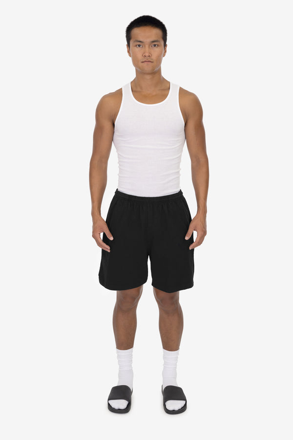 los angeles apparel Mid-Length Heavy Jersey Shorts