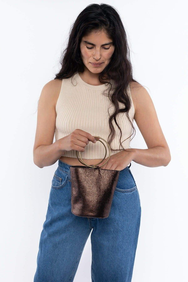 Los Angeles Apparel Mini O Ring Bucket Bag