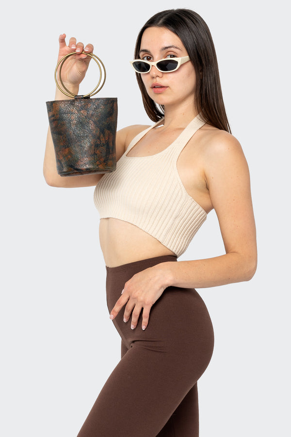 Los Angeles Apparel Mini O Ring Bucket Bag