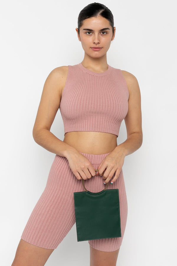 Los Angeles Apparel Mini O Ring Square Bag