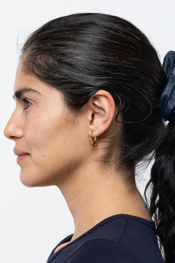 Los Angeles Apparel Mini Round Hingeback Earrings