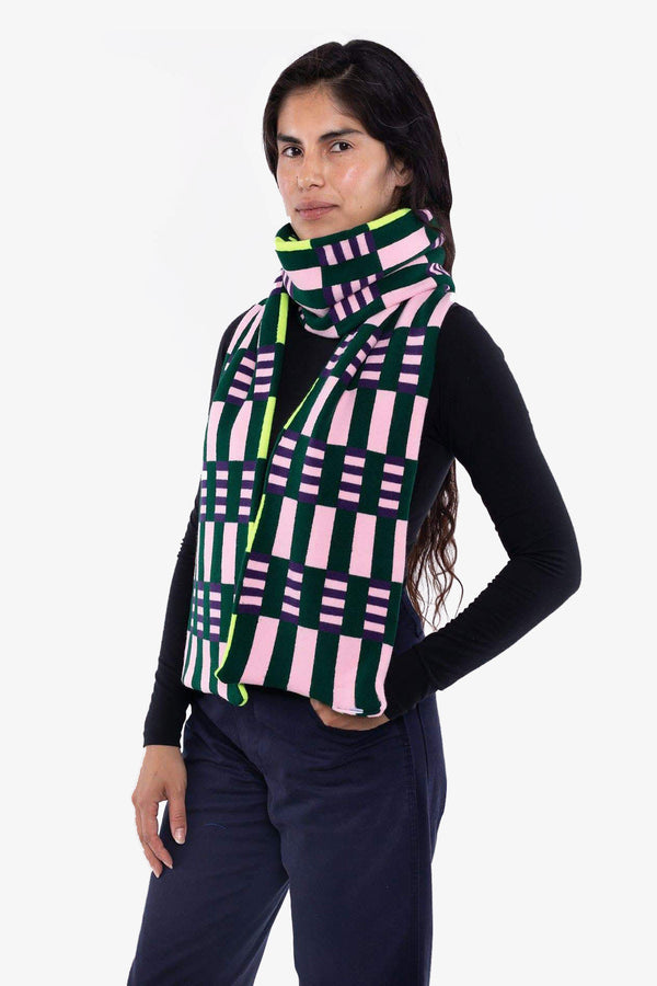 Los Angeles Apparel Misaligned Stripe Scarf