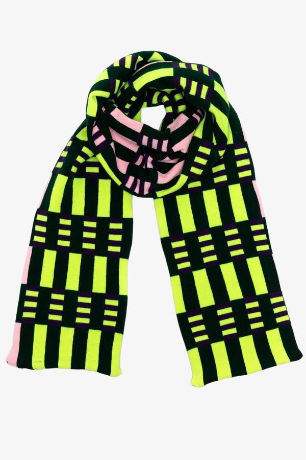 los angeles apparel Misaligned Stripe Scarf