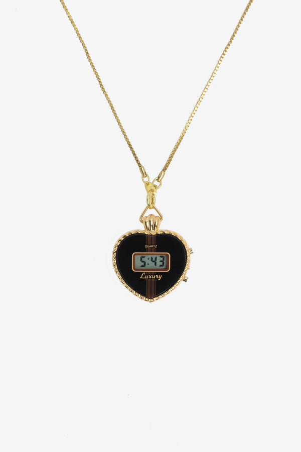 Los Angeles Apparel Necklace Heart Watch