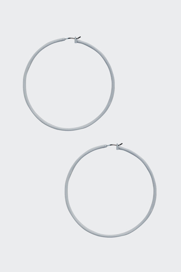 Los Angeles Apparel Neon Yellow Hoop Earrings